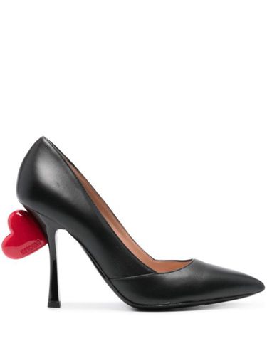 Escarpins à applique cœur 105 mm - Moschino - Modalova