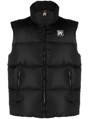 Gilet de ski zippé à patch logo - Palm Angels - Modalova