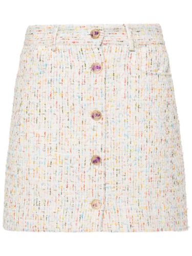 MSGM minijupe en tweed - Blanc - MSGM - Modalova