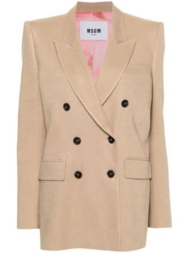 Blazer à boutonnière croisée - MSGM - Modalova