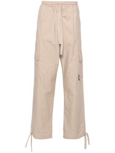 Pantalon droit en coton à poches cargo - MSGM - Modalova