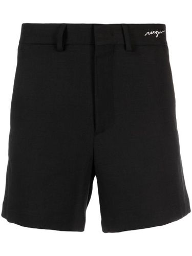 Pantalon chino à logo brodé - MSGM - Modalova