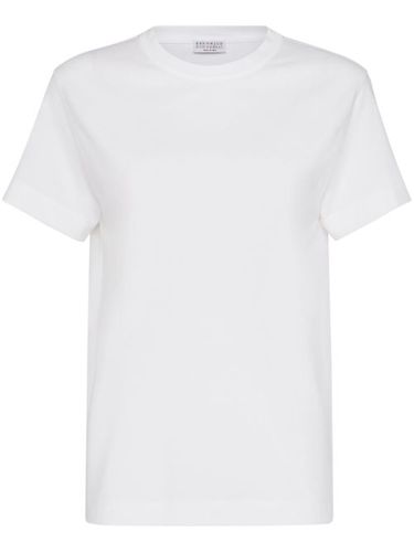 T-shirt à détail de chaine boule Monili signature - Brunello Cucinelli - Modalova