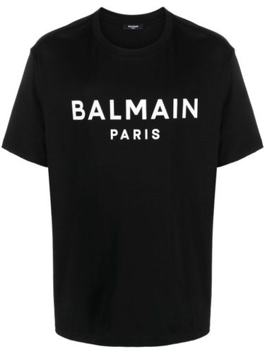 T-shirt en coton à logo imprimé - Balmain - Modalova