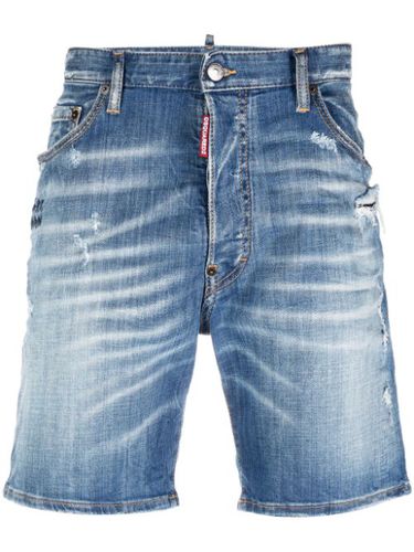 Short en jean à effet usé - DSQUARED2 - Modalova