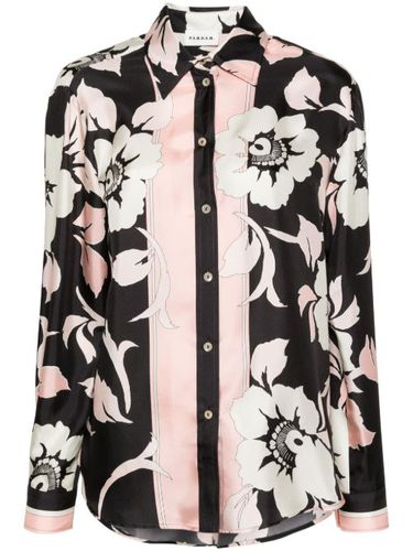 Chemise en soie à fleurs - P.A.R.O.S.H. - Modalova