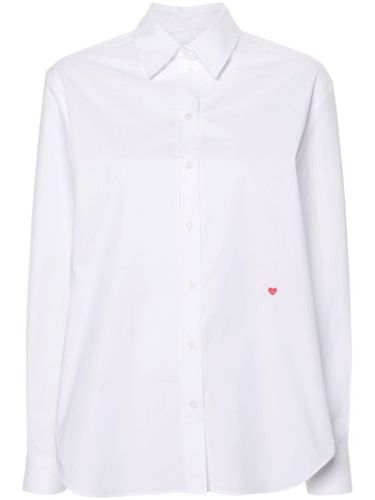 Chemise à cœur brodé - Moschino - Modalova