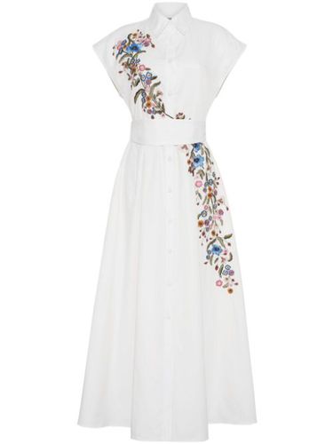 Robe-chemise Dejeuner à motif floral brodé - Adam Lippes - Modalova