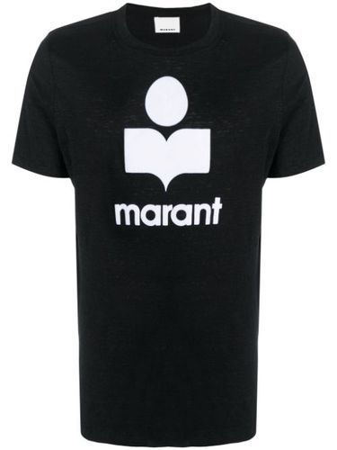 T-shirt en lin Karman à logo imprimé - MARANT - Modalova