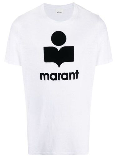 T-shirt en lin Karman à logo imprimé - MARANT - Modalova