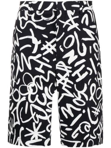 Short chino à motif monogrammé - Moschino - Modalova