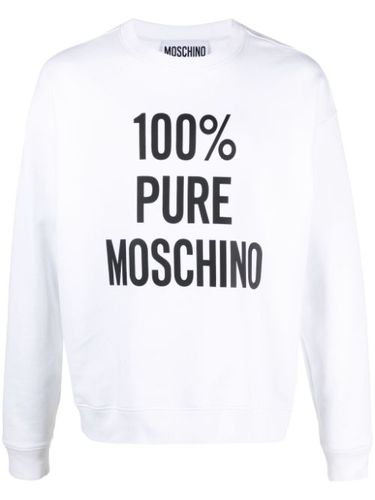 Sweat en coton à logo imprimé - Moschino - Modalova