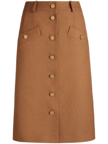Jupe en laine mélangée à coupe mi-longue - Bally - Modalova