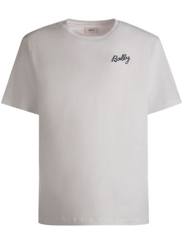 T-shirt en coton biologique à logo brodé - Bally - Modalova