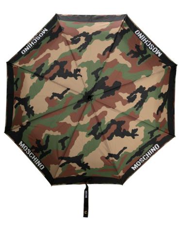 Parapluie à imprimé camouflage - Moschino - Modalova