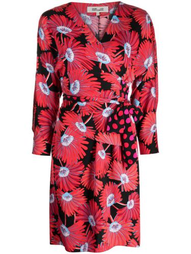 Robe courte Mikah à fleurs - DVF Diane von Furstenberg - Modalova