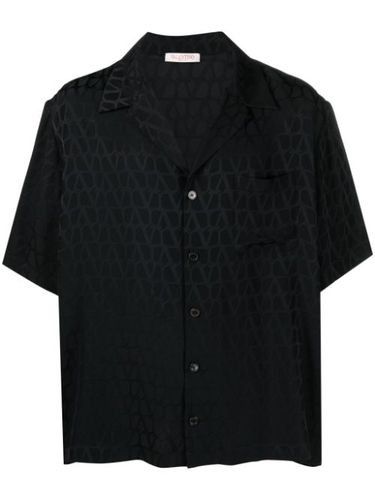 Chemise en soie à logo en jacquard - Valentino Garavani - Modalova