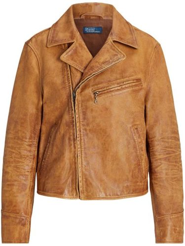 Veste de moto en cuir - Polo Ralph Lauren - Modalova