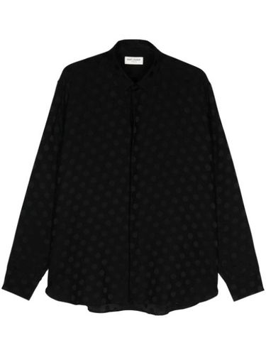 Chemise en soie à pois - Saint Laurent - Modalova