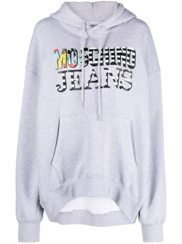 Hoodie en coton à logo imprimé - MOSCHINO JEANS - Modalova