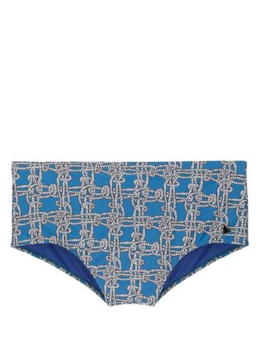 Maillot de bain à imprimé graphique - Amir Slama - Modalova