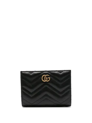 Portefeuille pliant GG Marmont en cuir - Gucci - Modalova