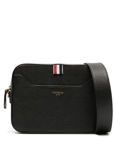 Sac à bandoulière en cuir à patch logo - Thom Browne - Modalova