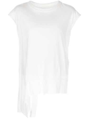 T-shirt en coton à ourlet asymétrique - Yohji Yamamoto - Modalova