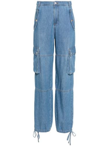 Jean cargo à lien de resserrage - MOSCHINO JEANS - Modalova