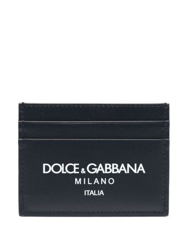 Porte-cartes à logo imprimé - Dolce & Gabbana - Modalova