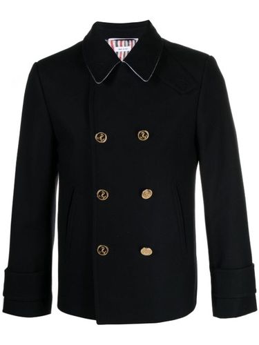Caban en laine à boutonnière croisée - Thom Browne - Modalova