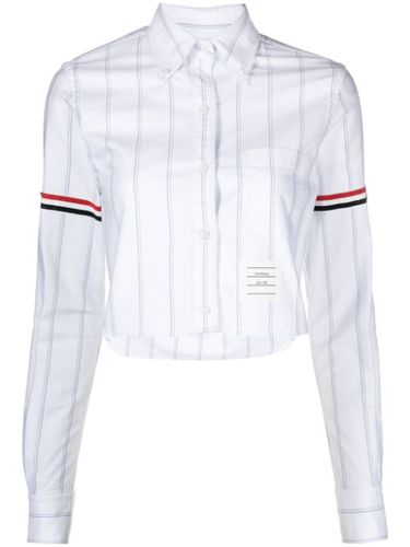 Chemise crop à rayures - Thom Browne - Modalova