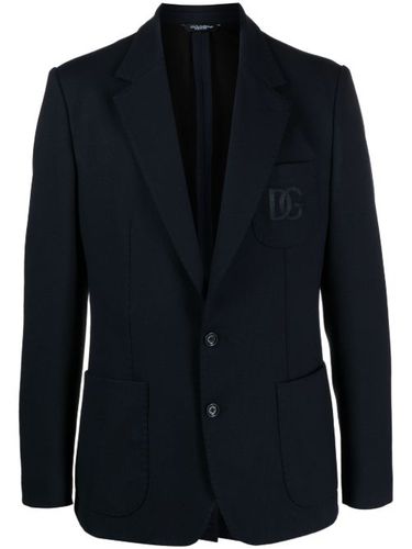 Blazer à logo brodé - Dolce & Gabbana - Modalova