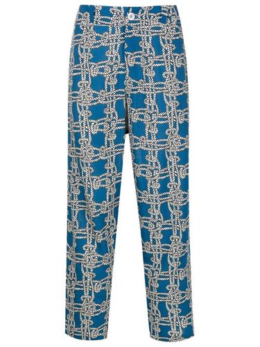 Pantalon à imprimé cordes - Amir Slama - Modalova