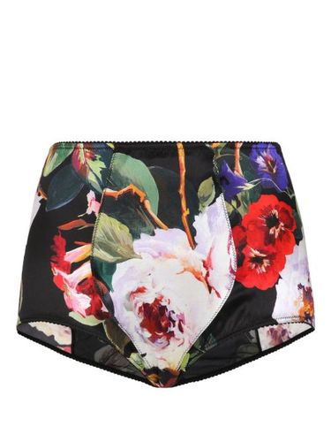 Boxer en soie à fleurs - Dolce & Gabbana - Modalova