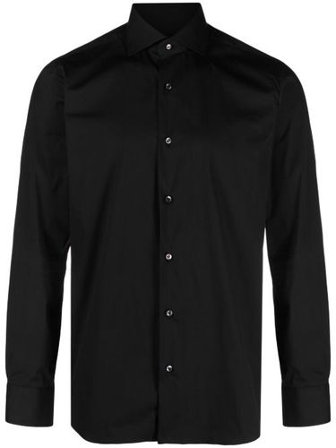 Chemise boutonnée à col italien - Barba - Modalova