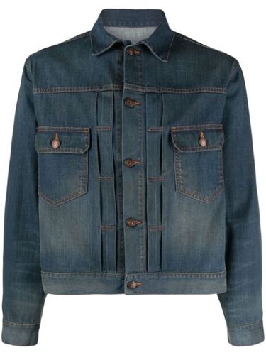 Veste en jean à détail plissé - Maison Margiela - Modalova