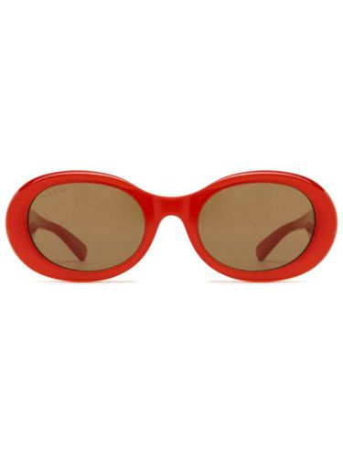 Lunettes de soleil à monture ovale - Gucci Eyewear - Modalova