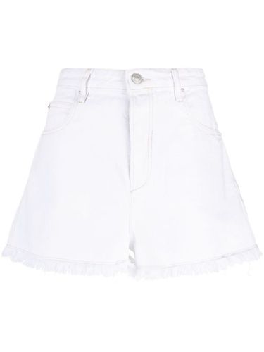 Short en jean Lesia à bords frangés - ISABEL MARANT - Modalova