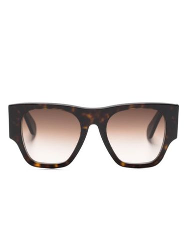 Lunettes de soleil oversize à logo imprimé - Chloé Eyewear - Modalova