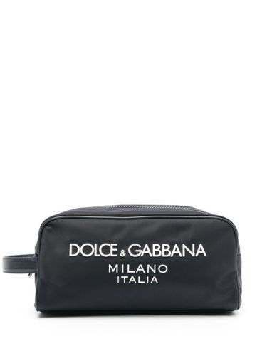Trousse de toilette à plaque logo - Dolce & Gabbana - Modalova
