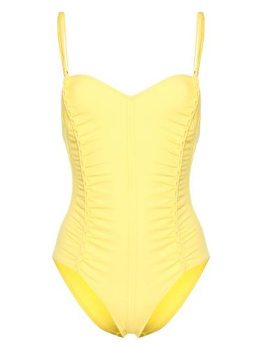 Maillot de bain froncé à encolure cœur - Ulla Johnson - Modalova