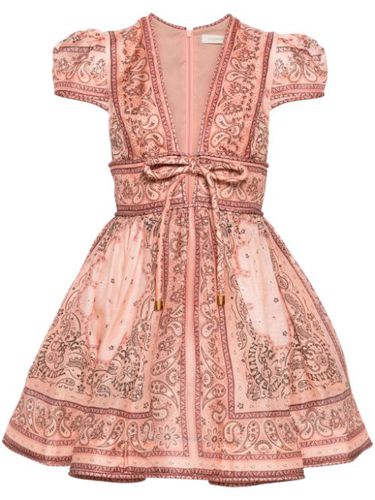 Robe courte évasée à imprimé bandana - ZIMMERMANN - Modalova