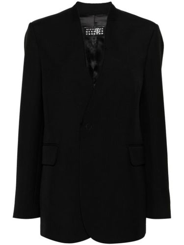 Blazer à simple boutonnage - MM6 Maison Margiela - Modalova