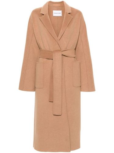 Manteau ceinturé en laine mélangée - STAND STUDIO - Modalova