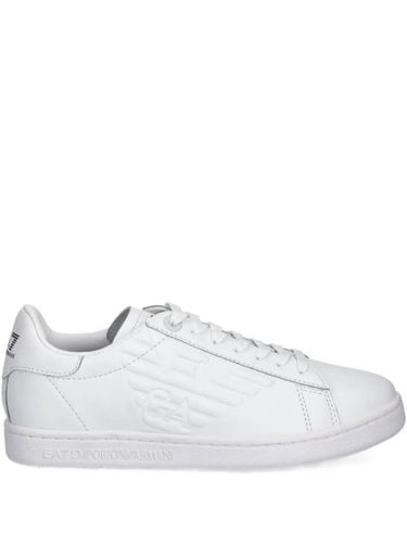 Baskets en daim à logo embossé - Ea7 Emporio Armani - Modalova