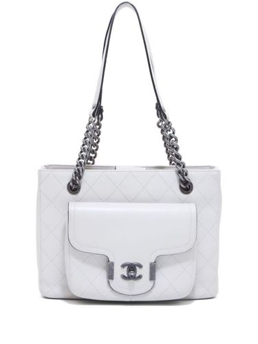 Sac à main matelassé à logo CC (2014-2015) - CHANEL Pre-Owned - Modalova