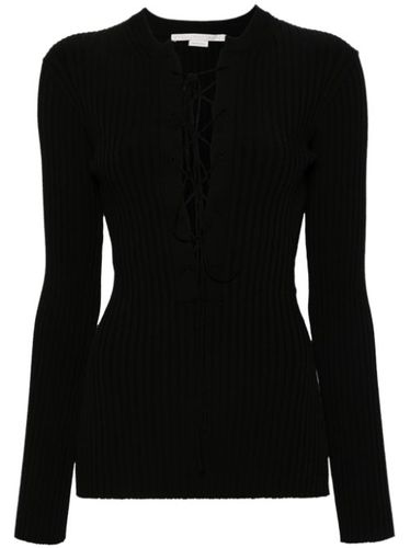 Pull nervuré à détail de laçage - Stella McCartney - Modalova