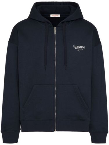 Hoodie zippé à logo imprimé - Valentino Garavani - Modalova