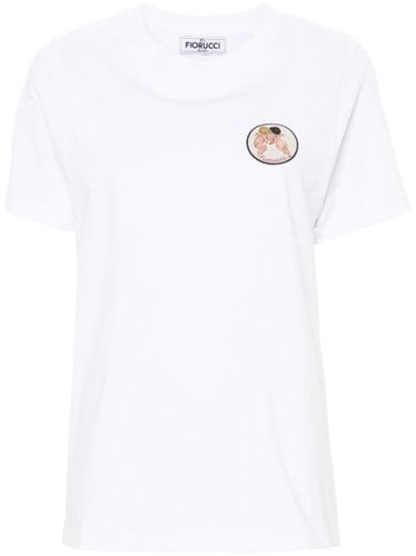 T-shirt en coton à logo pailleté - Fiorucci - Modalova